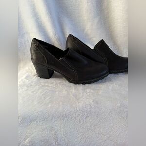 Merona Black Mules with Block Heel